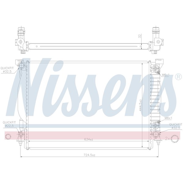 Nissen Nissens Radiator, 60307A 60307A